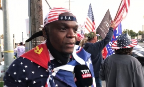 Koronavirüse yakalanan Trump'ın destekçileri sokaklara döküldü