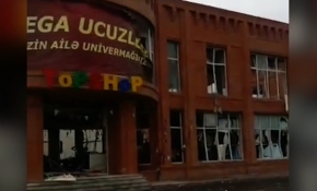 Ermenistan Gence'deki bir alışveriş merkezini füzeyle vurdu