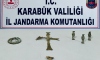Karabük'te tarihi eser operasyonunda çeşitli objeler bulundu