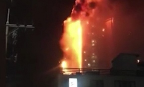 Güney Kore'de gökdelen yangını: 40 yaralı