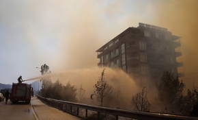 Hatay'daki yangın söndürülemedi: Alevler evlere sıçradı