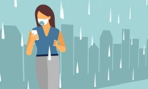 Nemli ve atık maske uyarısı