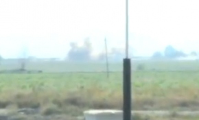 Canlı yayın sırasında peş peşe top atışları