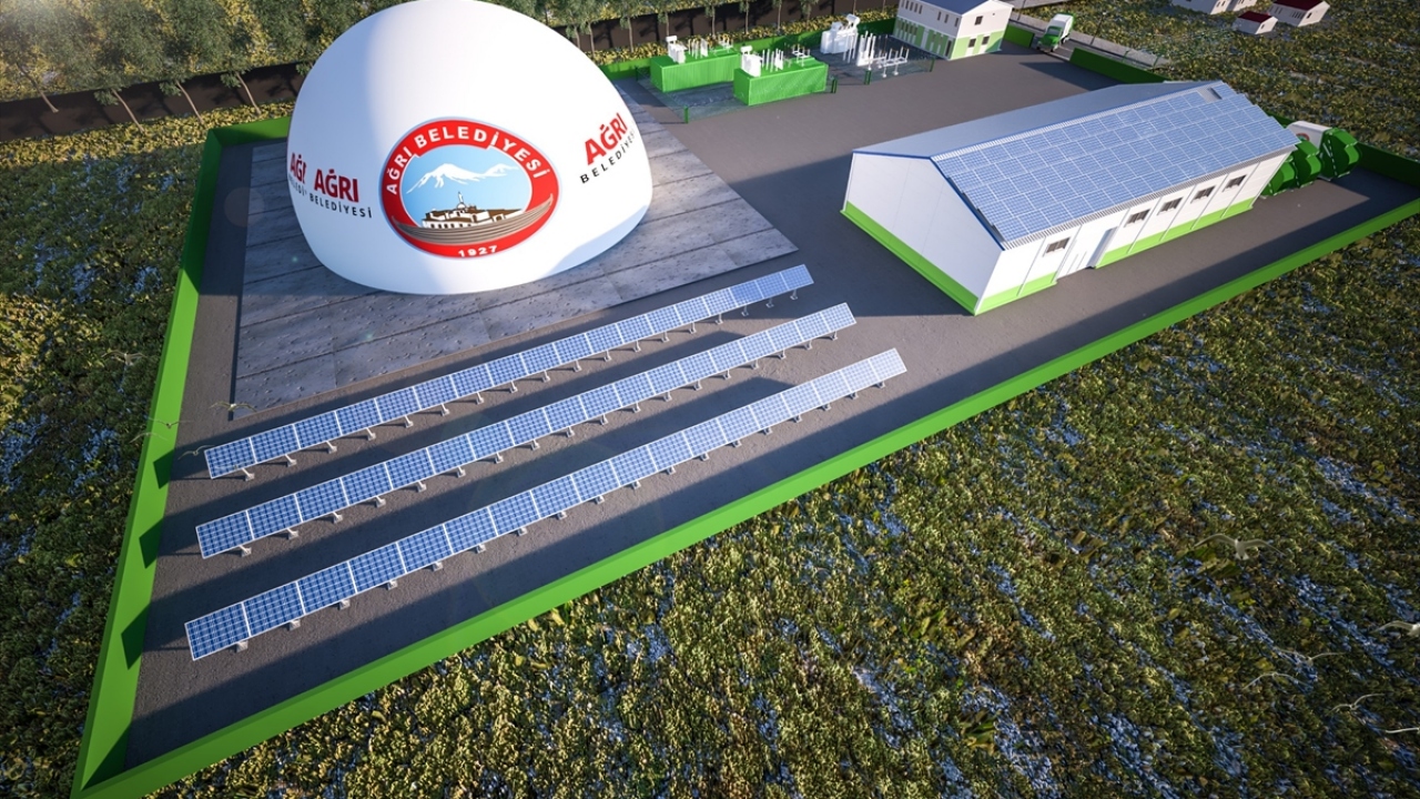 Ağrı`da yapımı sürdürülen elektrik üretim tesisinde sona gelindi.