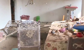 Terter'de harabeye dönen evleri TRT Haber görüntüledi