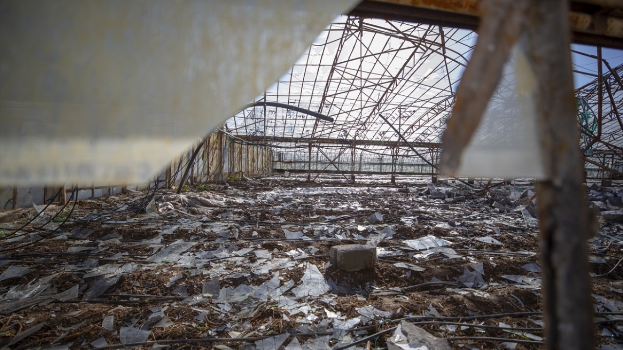 Özellikle Kum ve Kavakköy mahallelerindeki seralar ile portakal bahçelerinde etkili olan kuvvetli yağış, dolu ve fırtınayla ilgili hasar tespit çalışmaları sürüyor. 