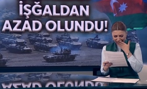Zengilan'ın Ermeni işgalinden kurtarılma haberini gözyaşları içinde verdi