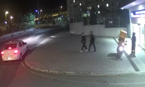 Karantina yurdundan kaçış kamerada