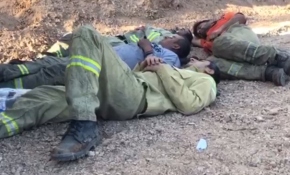 Yangın nöbeti yorgun düşürdü