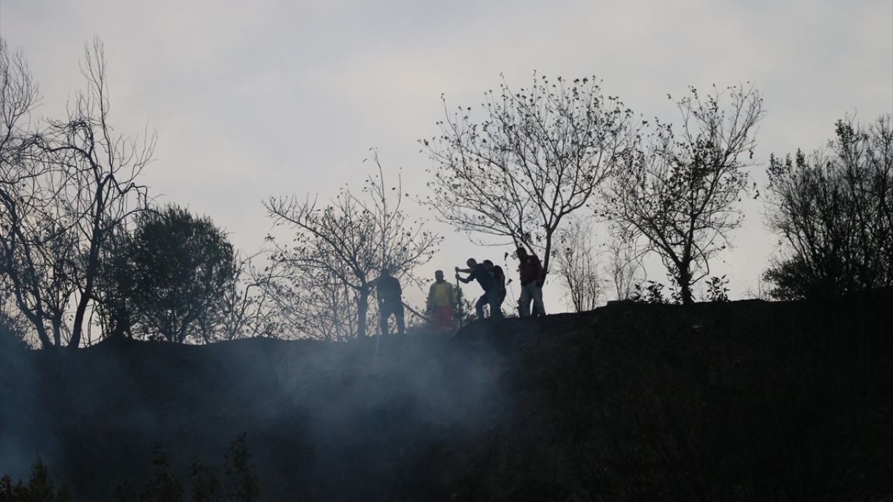 Bazı yerleşim yerlerinde hafif hasara neden olan yangın kontrol altına alınmaya çalışılıyor.