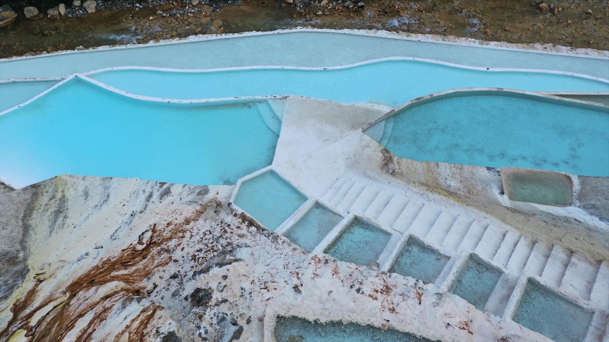 Göksu travertenleri, projenin tamamlanmasının ardından ziyarete açılacak.