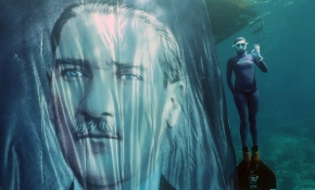 Milli sporcu Birgül Erken ve öğrenciler 'Mavi Vatan'da Ata'yı andı