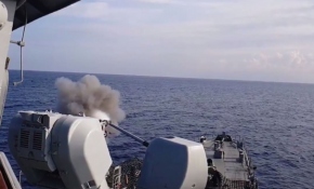 Doğu Akdeniz'de silah atış eğitimi icra edildi