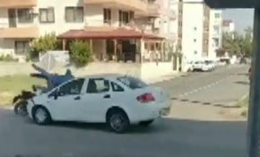 Kaza yerini çekerken başka bir kaza oldu