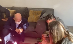 Bakan Soylu'dan minik Ayda'ya ziyaret