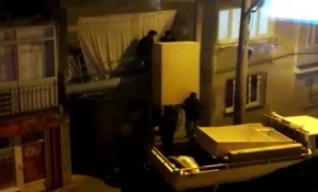 Tehlikeli eşya taşımacılığı kamerada