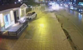 E-5 Karayolu’ndaki feci kaza kamerada