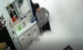 Çin’de doğalgaz patlaması kamerada