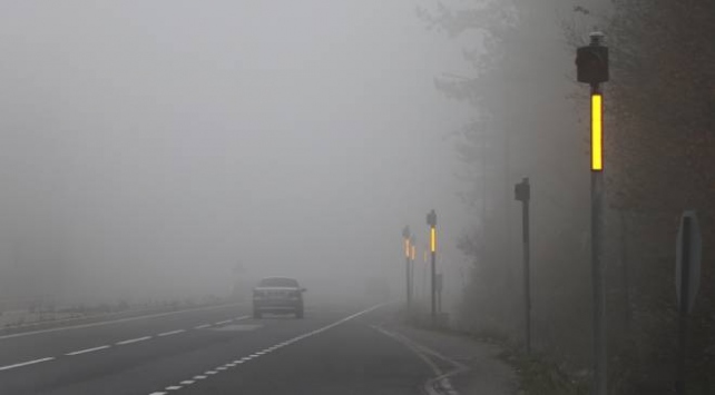 Bolu ve Düzcede yoğun sis trafiği olumsuz etkiliyor
