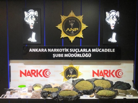 Ankaradaki narkotik operasyonlarında gözaltına alınan 308 zanlıdan 35i tutuklandı