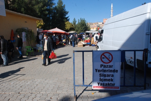 Midyatta semt pazarlarında Kovid-19 tedbirleri artırıldı