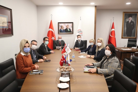 Bosna Hersek Büyükelçisi Alagiç, ATO Başkanı Baranı ziyaret etti