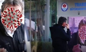 Trabzon'da maske takmayanların yüzü koronavirüse dönüştü