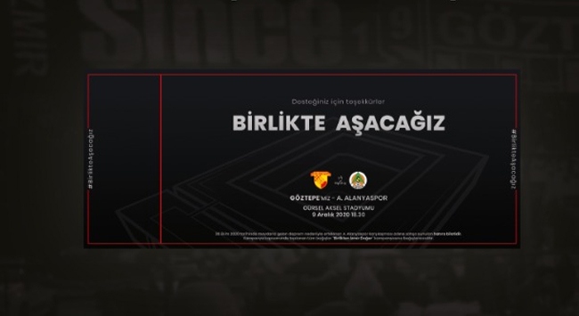 Göztepe depremzedeler için "temsili bilet" satacak