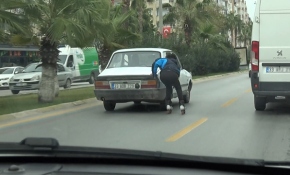 Patenli gençlerin tehlikeli yolculuğu kamerada