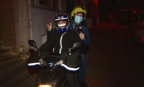 Kuryelerin mesaisine TRT Haber eşlik etti