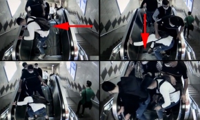 Metroda organize yankesicilik kamerada