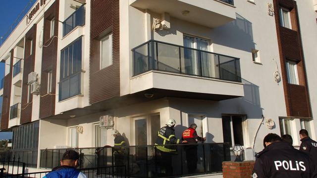 Didimdeki yangında bir ev kullanılamaz hale geldi