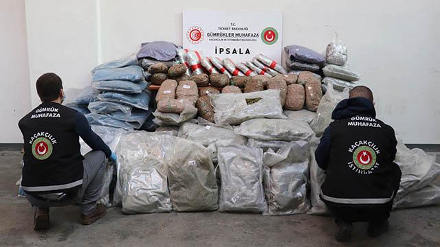 İpsala Gümrük Kapısında 257 kilogram esrar ele geçirildi