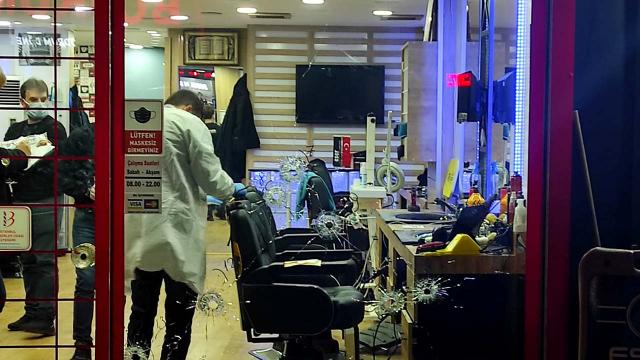 Güngörende berber dükkanına silahlı saldırı