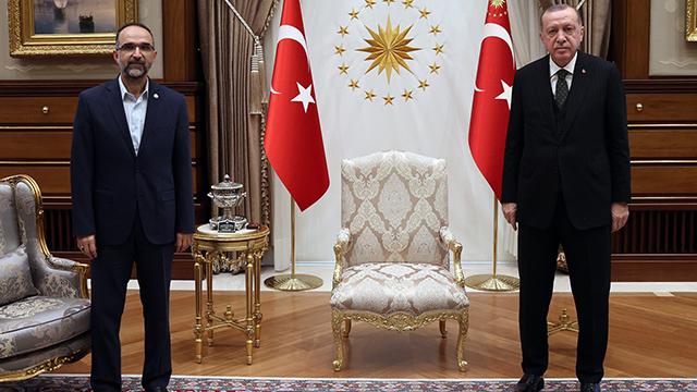 Cumhurbaşkanı Erdoğan, HÜDAPAR Genel Başkanı Sağlamı kabul etti