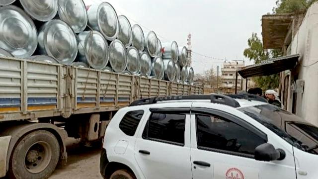 Türkiyeden Barış Pınarı Harekatı bölgesine su deposu desteği