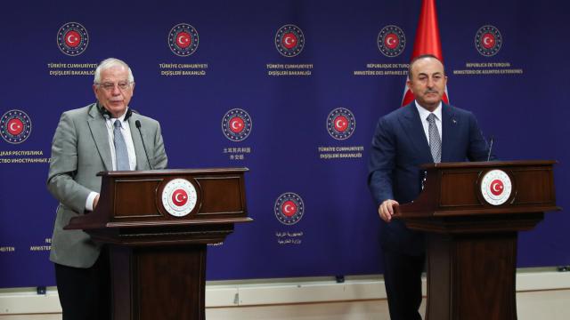 Bakan Çavuşoğlu, AB Yüksek Temsilcisi Borrell ile görüştü