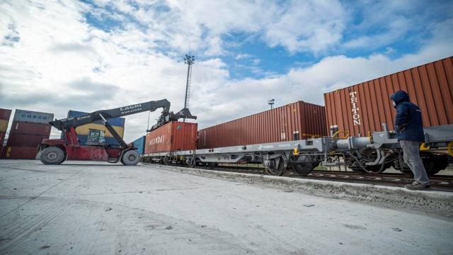 Çine gidecek ikinci ihracat yük treni de yola çıktı