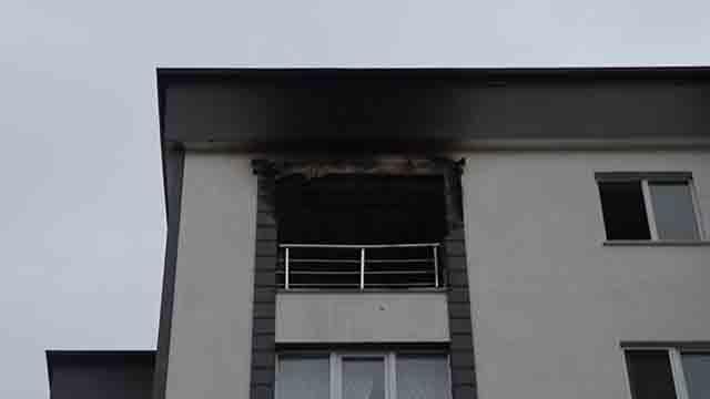 Trabzonda apartman yangını: 9 kişi dumandan etkilendi