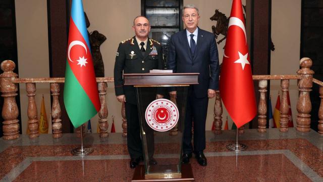 Bakan Akar, Azerbaycan Savunma Bakan Yardımcısını kabul etti
