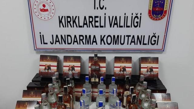 Kırklarelinde kaçak içki operasyonu: 2 gözaltı