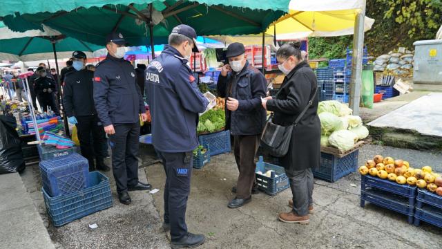 Orduda maske, sosyal mesafe ve hijyen denetimleri sürüyor