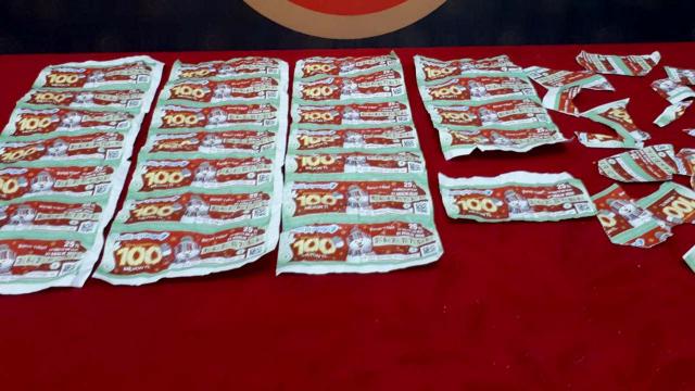 Gaziantepte sahte milli piyango biletleri ele geçirildi