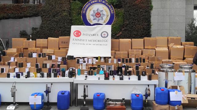 71 milyon liralık sahte parfüm ele geçirildi