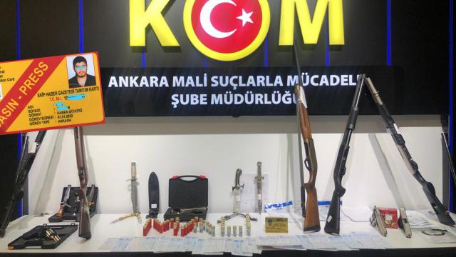 Ankarada sahte basın kartlı tefecilere operasyon: 8 gözaltı