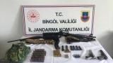 Bingöl'de silah ve mühimmat ele geçirildi