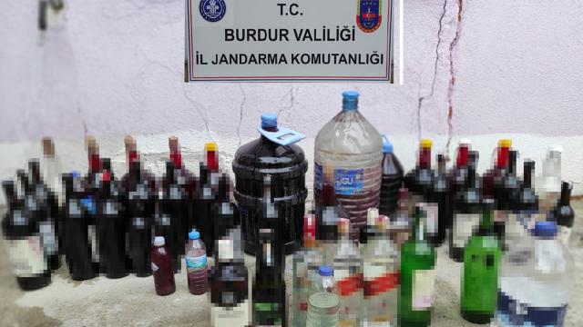 Burdurda 507 litre kaçak içki ele geçirildi