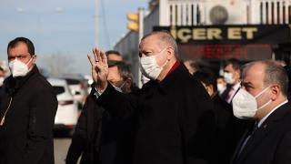 Cumhurbaşkanı Erdoğan'dan esnaf ziyareti