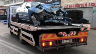 Sosyal medyada canlı yayın yaparken kazayı görüntüledi