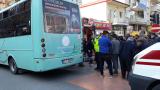 Manisa'da halk otobüsünün çarptığı yaya yaralandı
